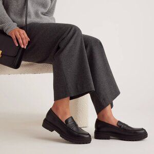 Italian Leather Lug Sole Loafer from Quince